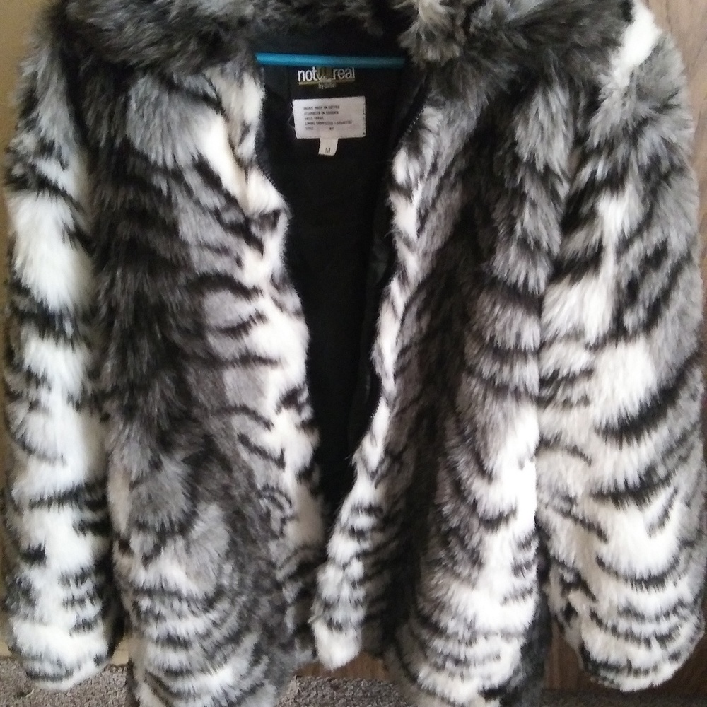 Not Fur Real by Duffel Faux Fur Coat